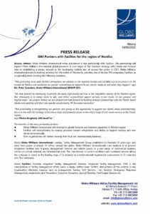 GW press release for the partnership withFacilitec 2022